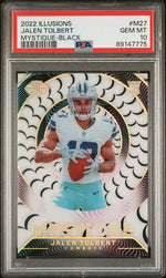 2022 Panini Illusions Mystique Black Jalen Tolbert #M-27 RC /50 PSA 10