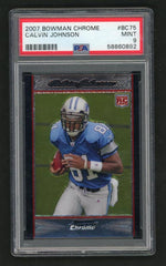 2007 Bowman Chrome Calvin Johnson #BC75 PSA 9