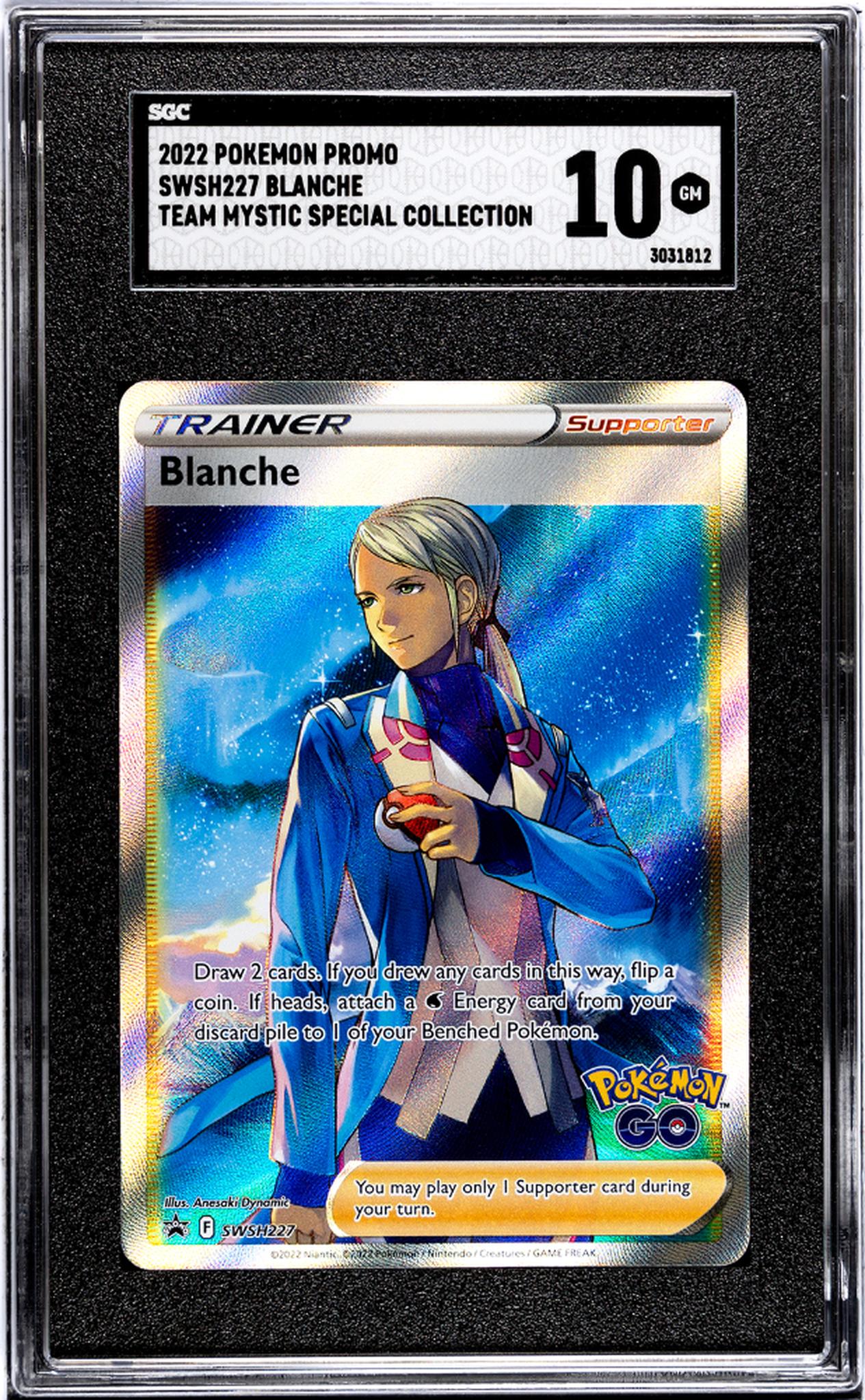 2022 Pokémon SWSH Promo Full Art Trainer Blanche #SWSH227 Holo SGC 10