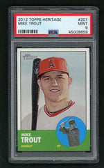 2012 Topps Heritage Mike Trout #207 PSA 9