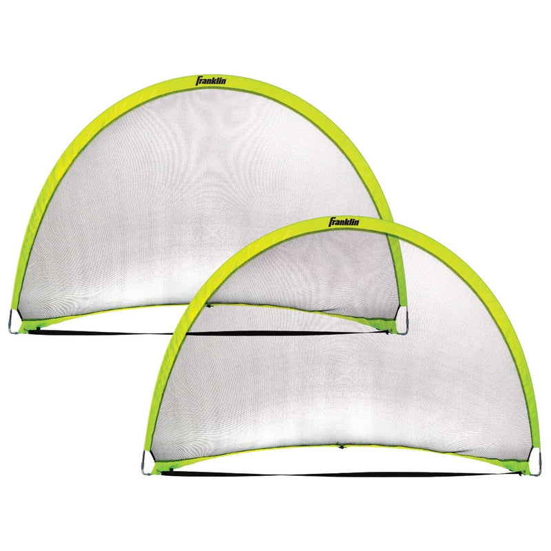 Franklin Sports 2 Pop-Up Dome Soccer Goals - 6' x 4'