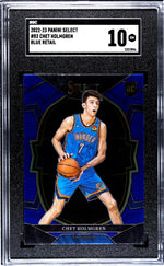 2022-23 Panini Select #83 Chet Holmgren Blue Retail SGC 10