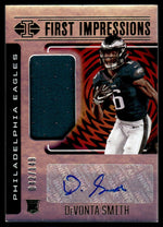 2021 Illusions #105 DeVonta Smith First Impessions Rookie Patch Auto /149