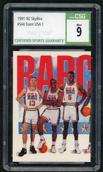 1991 SkyBox 544 Team USA CSG 9 Mint USA Basketball