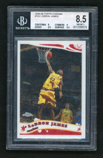 2005 Topps Chrome 102 LeBron James Beckett 8.5 NM-MT+ Cleveland Cavaliers