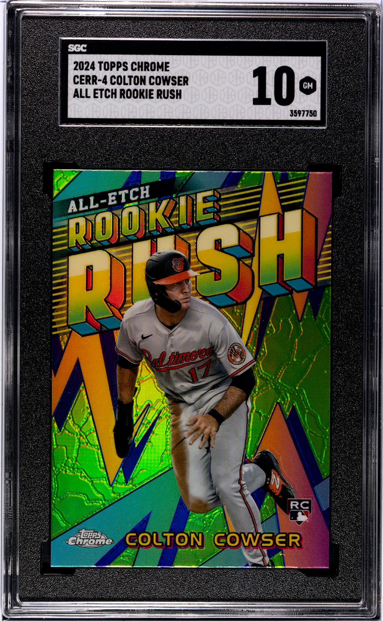 2024 Topps Chrome All-Etch Rookie Rush Colton Cowser #CERR-4 RC SGC 10