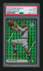 2019 Panini Mosaic Green Mosaic Jayson Tatum #79 PSA 10