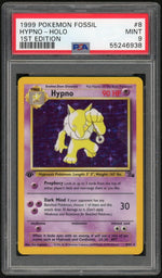 1999 Pokemon Fossil 1st Edition Holo Hypno #8 PSA 9