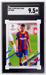 2020-21 Topps UEFA Japan Pedri #61 RC SGC 9.5