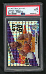 2019 Panini Mosaic Give and Go Mosaic LeBron James #8 PSA 9