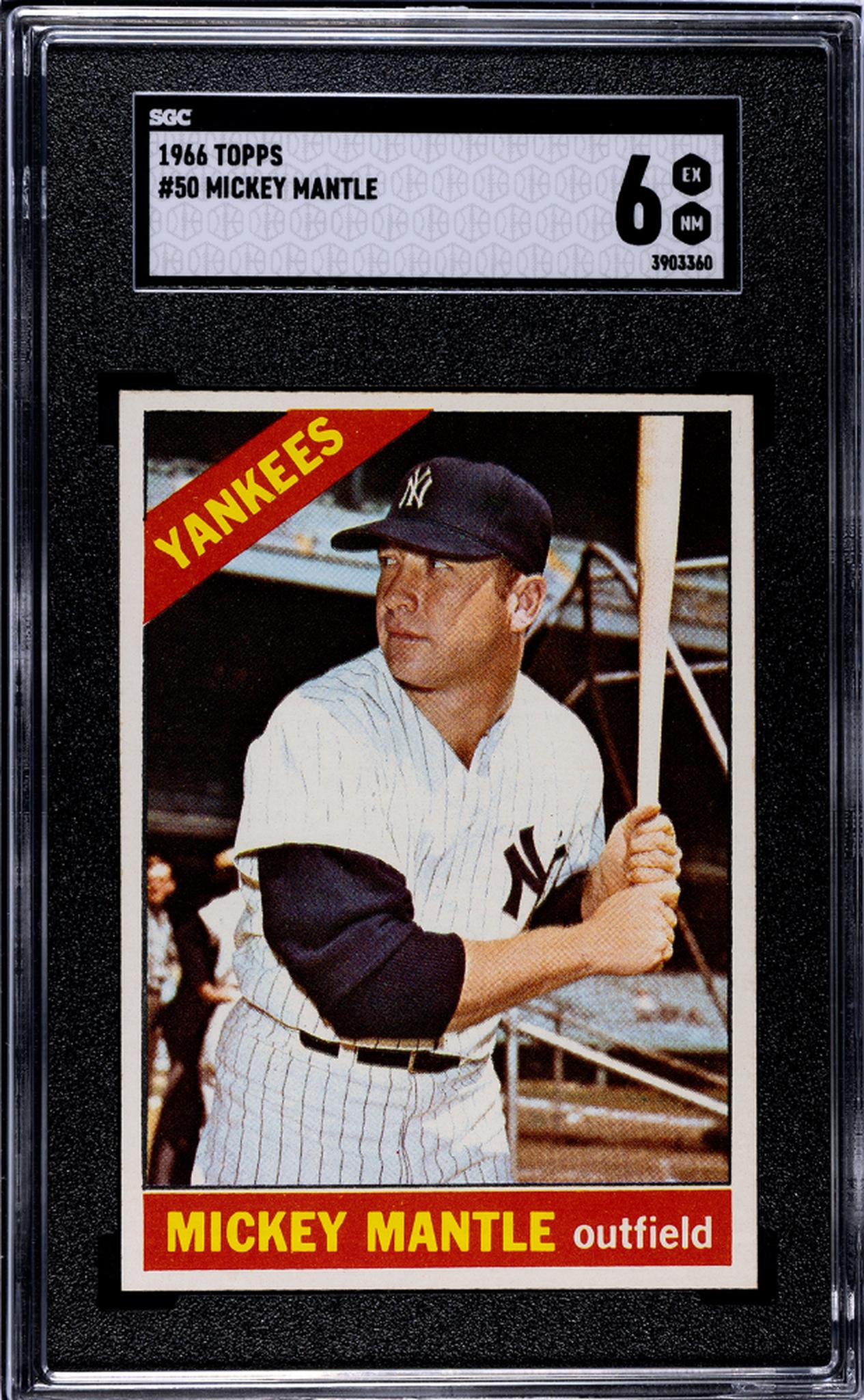 1966 Topps Mickey Mantle #50 SGC 6