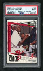 1997 Collector's Choice Catch 23 Championship Drive Michael Jordan #189 PSA 9