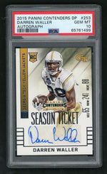 2015 Panini Contenders Draft Picks Autographed Darren Waller #253 PSA 10