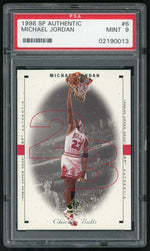 1998 SP Authentic Michael Jordan #6 PSA 9