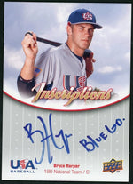 2009 Upper Deck USA Baseball Bryce Harper Blue Inscriptions