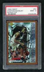 1996 Finest Refractor Stephon Marbury #62 PSA 9