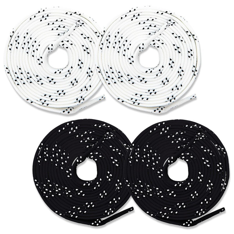 Franklin Sports Non-Waxed Hockey Skate Laces - 2 Pairs