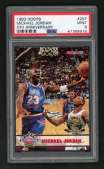 1993 Hoops All Star 5th Anniversary Gold Michael Jordan #257 PSA 9