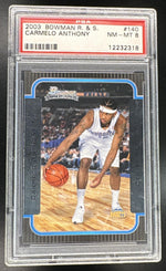 2003 Bowman Carmelo Anthony #140 PSA 8