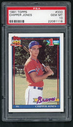 1991 Topps Chipper Jones #333 PSA 10