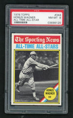 1976 Topps All-Time All-Stars Honus Wagner #344 PSA 8