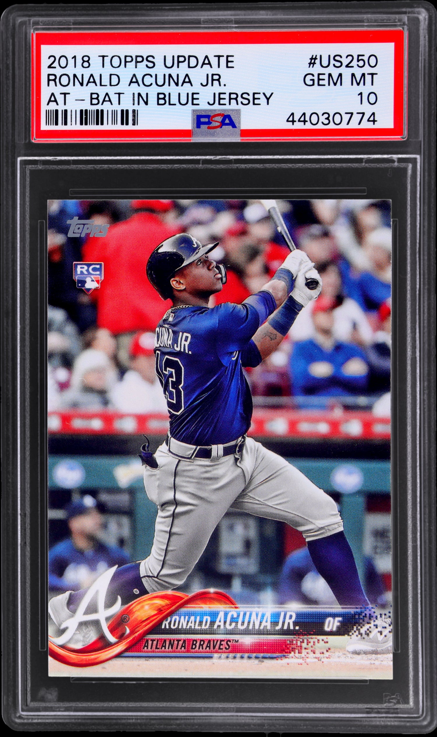 2018 Topps Update Ronald Acuna Jr. #US250 RC PSA 10