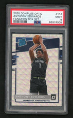 2020 Donruss Optic Rated Rookie Fanatics Box Set Anthony Edwards #151 PSA 9