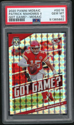 2020 Panini Mosaic Got Game? Mosaic Patrick Mahomes II #GG16 PSA 10