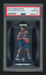 2017 Panini Prizm Donovan Mitchell #117 PSA 10