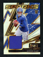 2023 Panini Select SPK-JDT Jaxson Dart Sparks Prizm Rookie /149 Giants