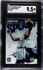 2021-22 Donruss Optic #12 Jayson Tatum Splash! SGC 9.5