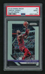 2018 Panini Prizm Silver Prizm LeBron James #6 PSA 9