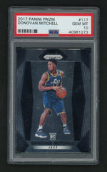 2017 Panini Prizm Donovan Mitchell #117 PSA 10