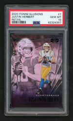 2020 Panini Illusions Retail Justin Herbert #7 PSA 10