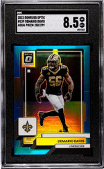 2022 Panini Donruss Optic Aqua Prizm Demario Davis #139 /299 SGC 8.5