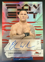 2025 Topps Finest UFC Chris Weidman Red Refractor Auto /5