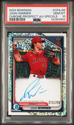 2024 Bowman Chrome Prospect Au-Speckle John Wimmer #CPA-JW /299 PSA 10