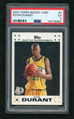 2007 Topps Rookie Card Kevin Durant #2 PSA 5