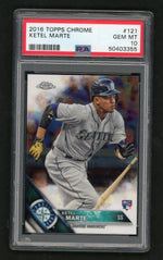 2016 Topps Chrome Ketel Marte #121 PSA 10