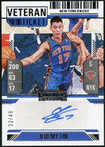 2024 Panini Silhouette Veteran Season Ticket Auto Jeremy Lin