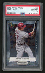 2012 Panini Prizm Mike Trout #50 PSA 10