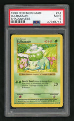 1999 Pokemon Base Set Shadowless Bulbasaur #44 PSA 9