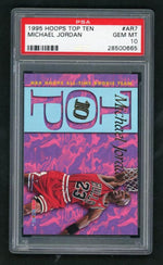 1995 Hoops Top Ten Michael Jordan #AR7 PSA 10