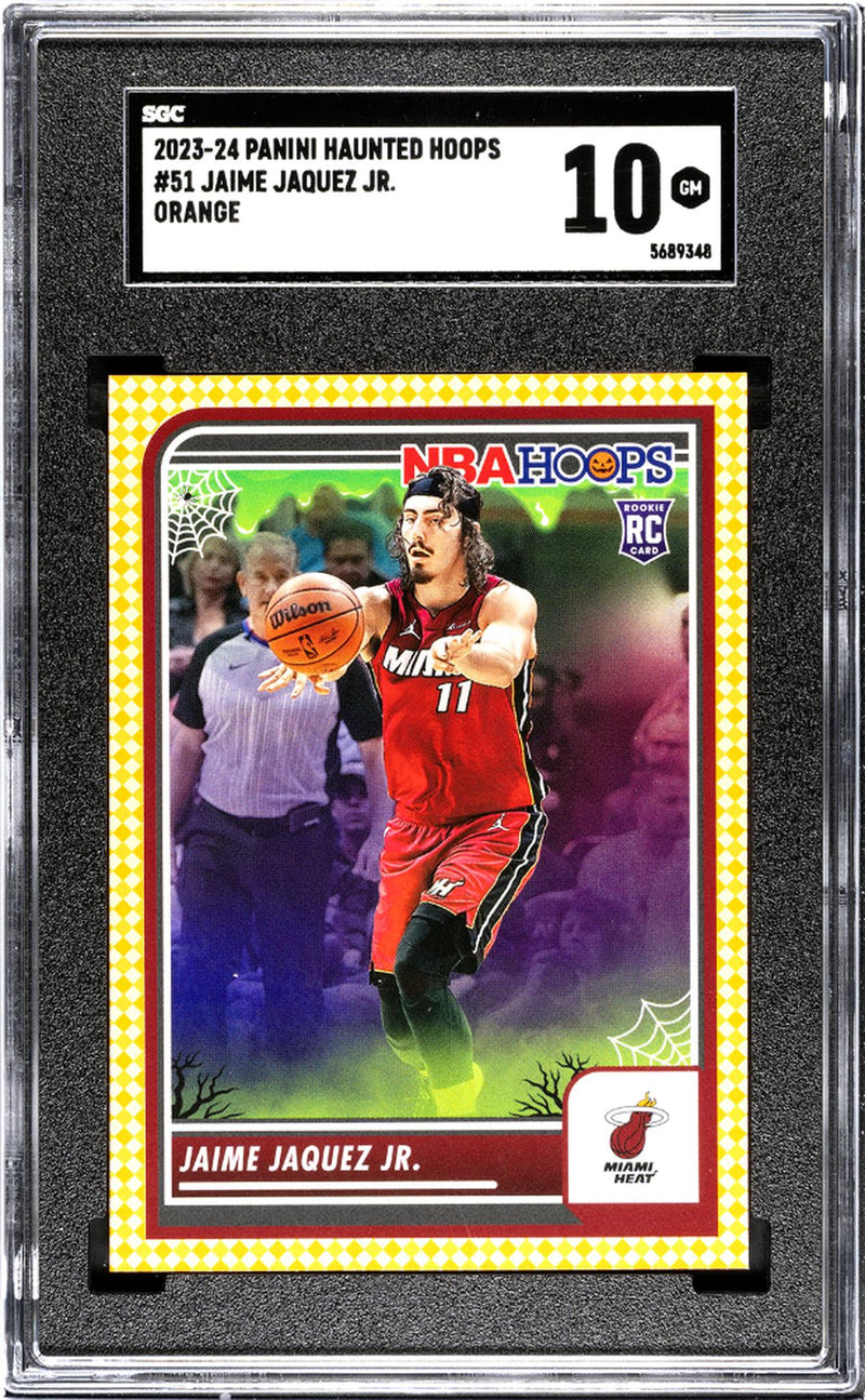 2023-24 Panini Haunted Hoops #51 Jaime Jaquez Jr. Orange SGC 10