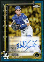2025 Topps Gilded Will Smith Chrome Gold Auto Blue/Gold Refractor #/50