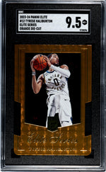 2023-24 Panini Elite #12 Tyrese Haliburton Elite Series Orange Die-Cut SGC 9.5