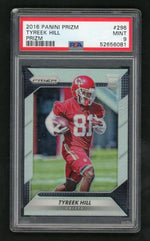 2016 Panini Prizm Silver Prizm Tyreek Hill #296 PSA 9