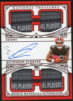 2025 Panini National Treasures Quinshon Judkins Quad Laundry Tag Auto 1/1