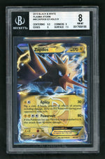 2013 Pokemon Black and White Plasma Storm Zapdos Ex #48 BGS 8