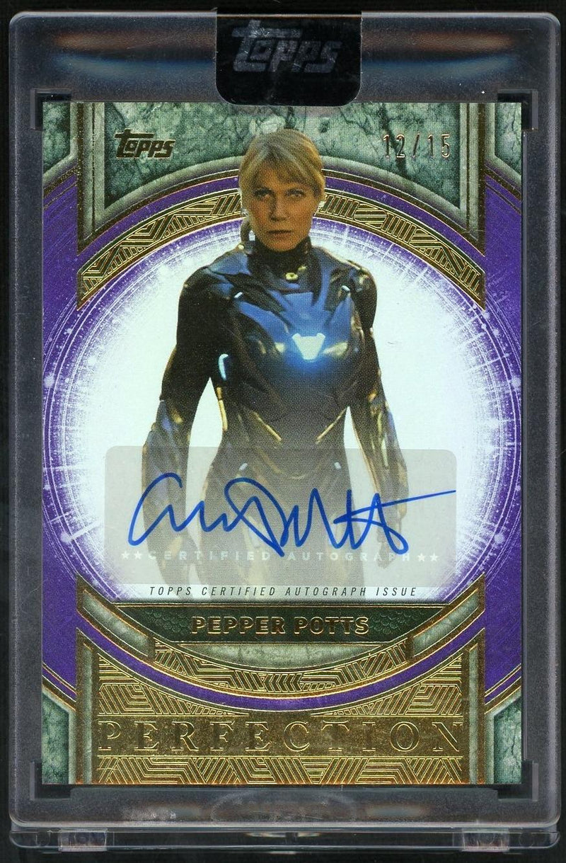 2025 Topps Marvel The Collector Gwyneth Paltrow as Pepper Potts Marvel Perfection Autograph #MP-GP /15